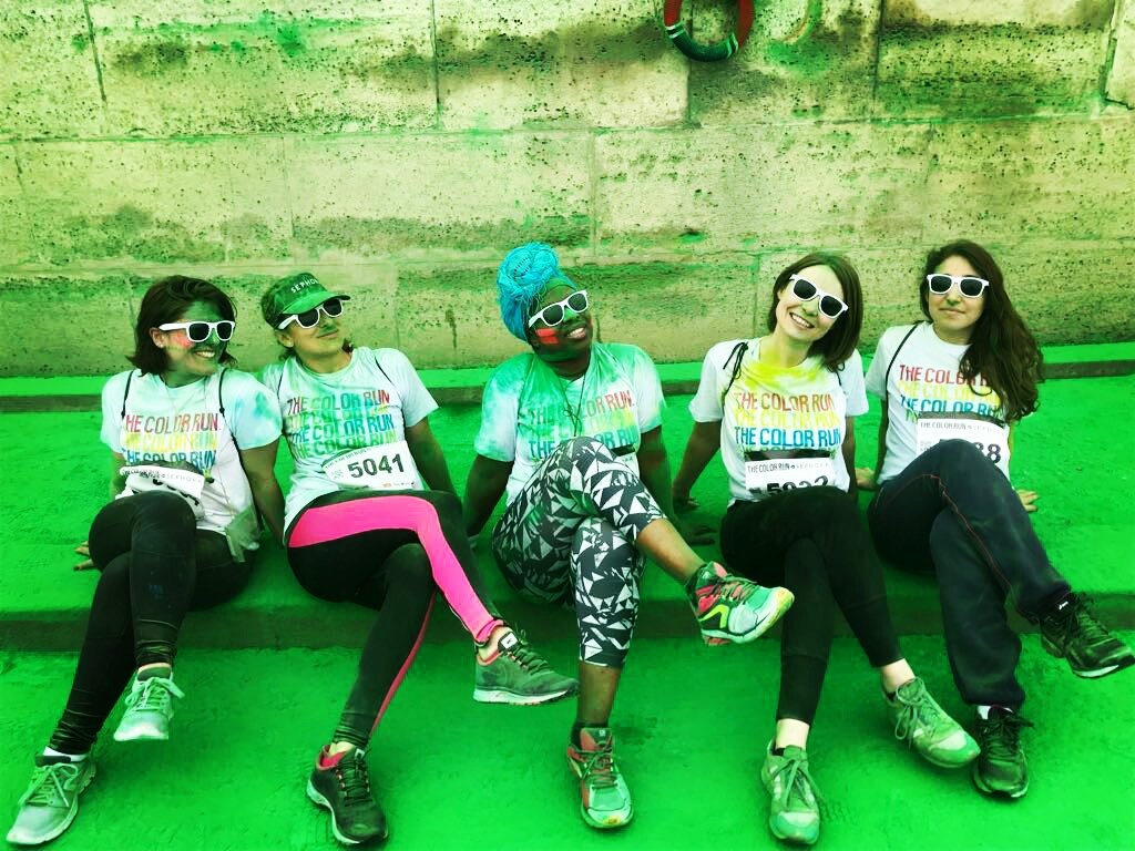 MedinaKone's tweet photo. #ColorRun 2018 We : Nathalie and @Steph_Reverse
, @amel_cherfaoui, @dorotheeparis from #MBAMCI did it💪. From school challenge🎓 to street colors ✌!
#ILV
#sport
#running
#womenintech
#colorrunparis
#espritsaintcorpssaint ou presque
#fromtrainingtorunning 👸👱👯👩! https://t.co/0Jvf68Hfex