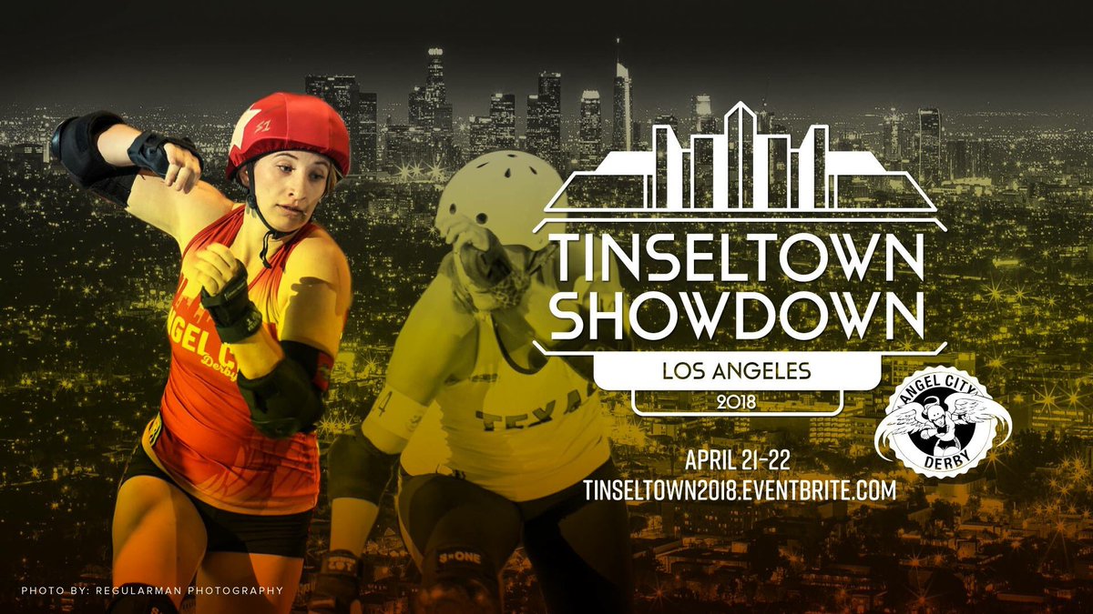 AngelCityDerby's tweet photo. It’s going down... LA, home of the movie stars and Angel City Derby! ACD welcomes @TXRDRollergirls and @BayAreaDerby to Tinseltown Showdown April 21-22!
https://t.co/bgWU5bLLqC https://t.co/K8E9P7QJfI