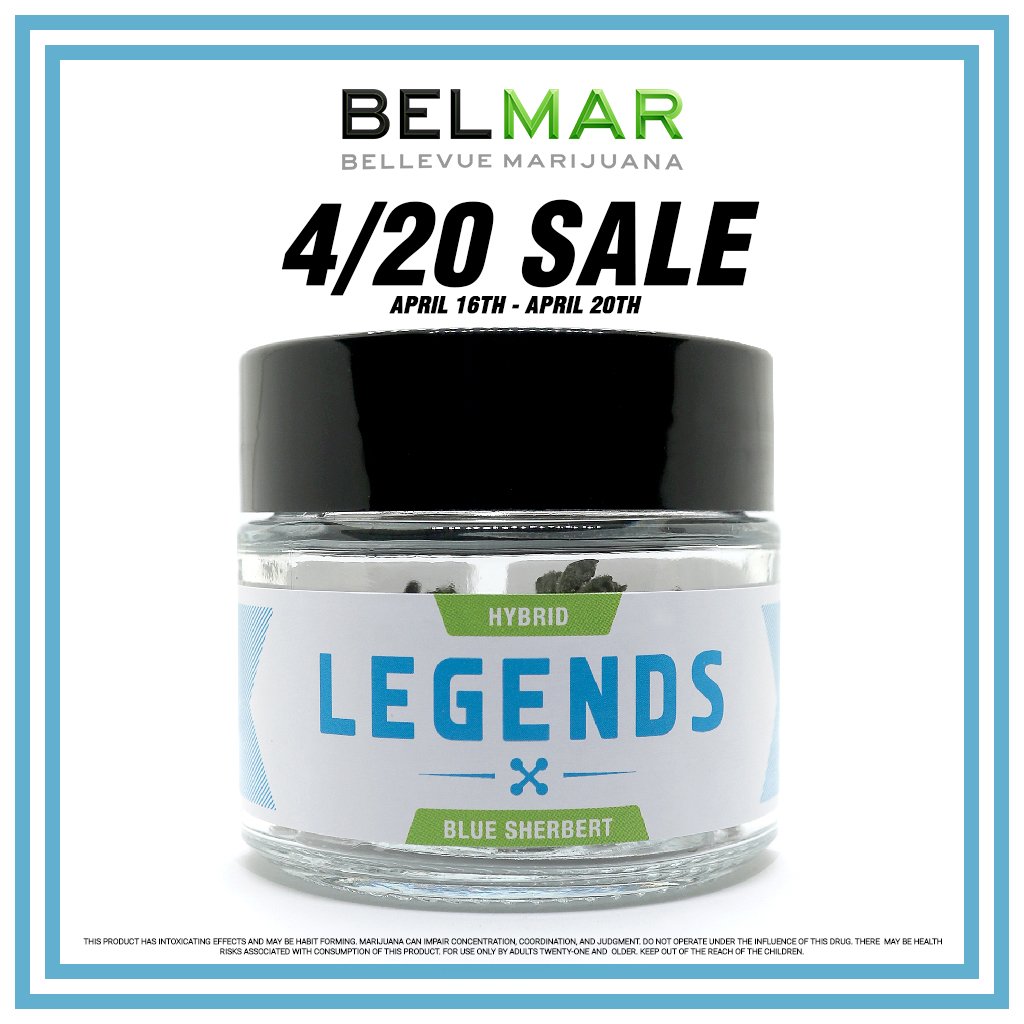 BelMar425's tweet image. Our Crazy Eighths Special RETURNS THIS 420! Snag THREE Legends Marijuana 3.5g for a CRAZY LOW PRICE! Hands down the Best Price IN THE STATE!
#LegendsMarijuana #NWCS #BelMar #BellevueMarijuana #THC #GreenCrack #BlueDream #OgreOG #SunsetBlue #HashPlant #BerryHaze #Olympia #Flower