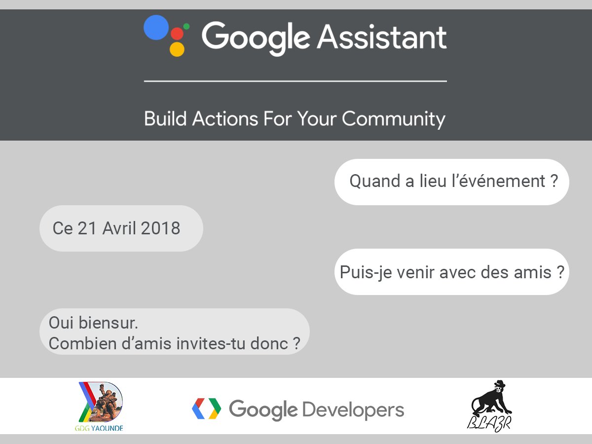 AbdelMfossa's tweet photo. Tu es développeur, start-uppeur, passionné des technologies, Fou du I.T ? Alors voici un événement pour toi à ne surtout pas manquer : Le Build Action For Your Community(BAFYC) organisé par @GDGYaounde ce 21 Avril 2018
#GDGYde
Reserve ta place ici : https://t.co/Je53lYuPCJ https://t.co/VrpOqWERGh