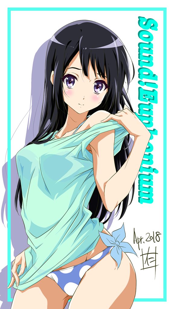 仁井学 Nii Manabu 在 Twitter 上 今日のお絵描き ユーフォの高坂麗奈さん F W もちろん 水着です 笑 T Co 3ggc7istgj Twitter