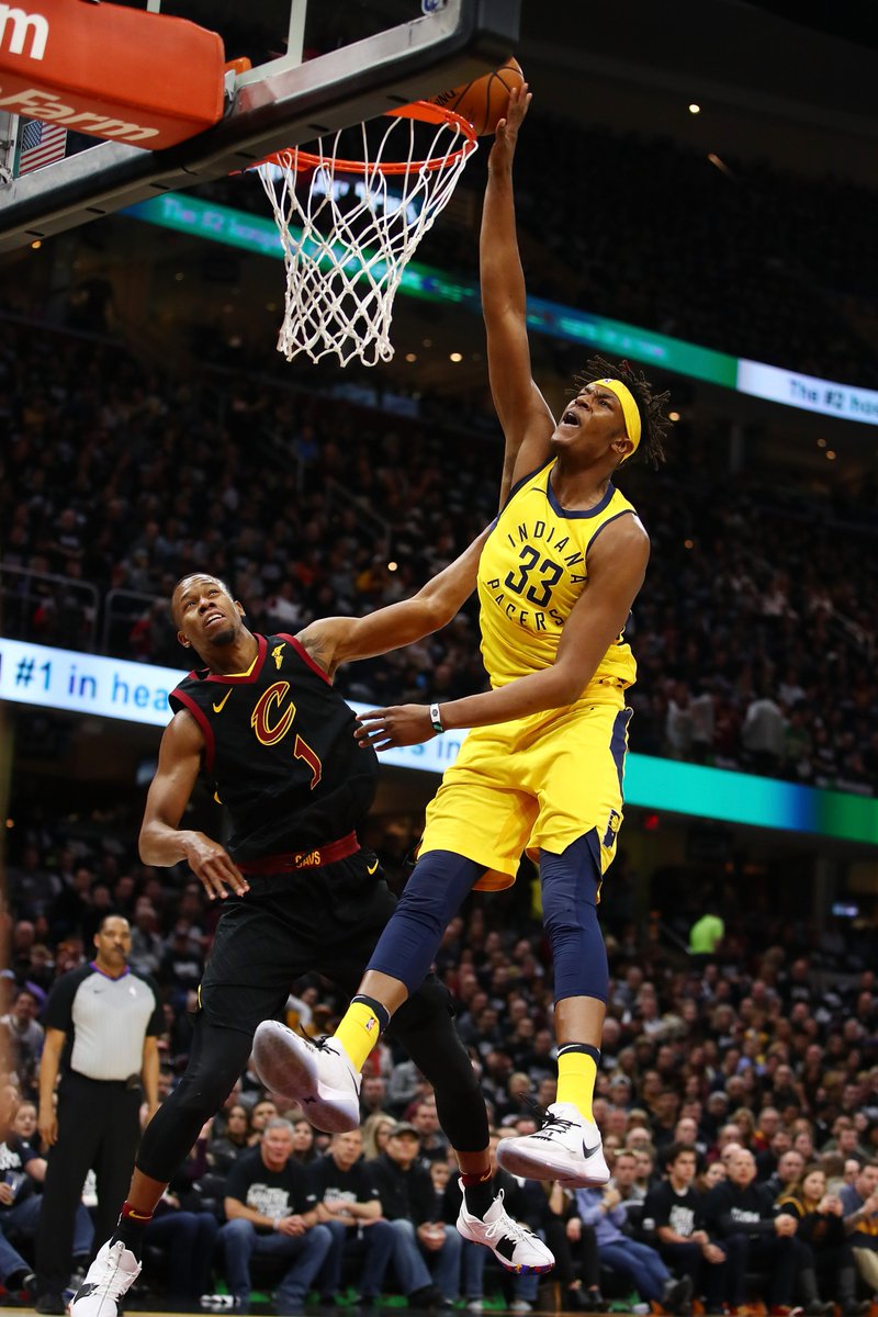 NBA's tweet photo. Statement made!

The @pacers go into Cleveland and win Game 1 over the @cavs 98-80 behind a postseason career-high 32 PTS (6 3PM) from Victor Oladipo!

Turner: 16 PTS, 8 REB
Bojan: 15 PTS

#Pacers #NBAPlayoffs

LBJ: 24 PTS, 12 AST, 10 REB
JR Smith: 15 PTS https://t.co/DFPQd4NXPJ