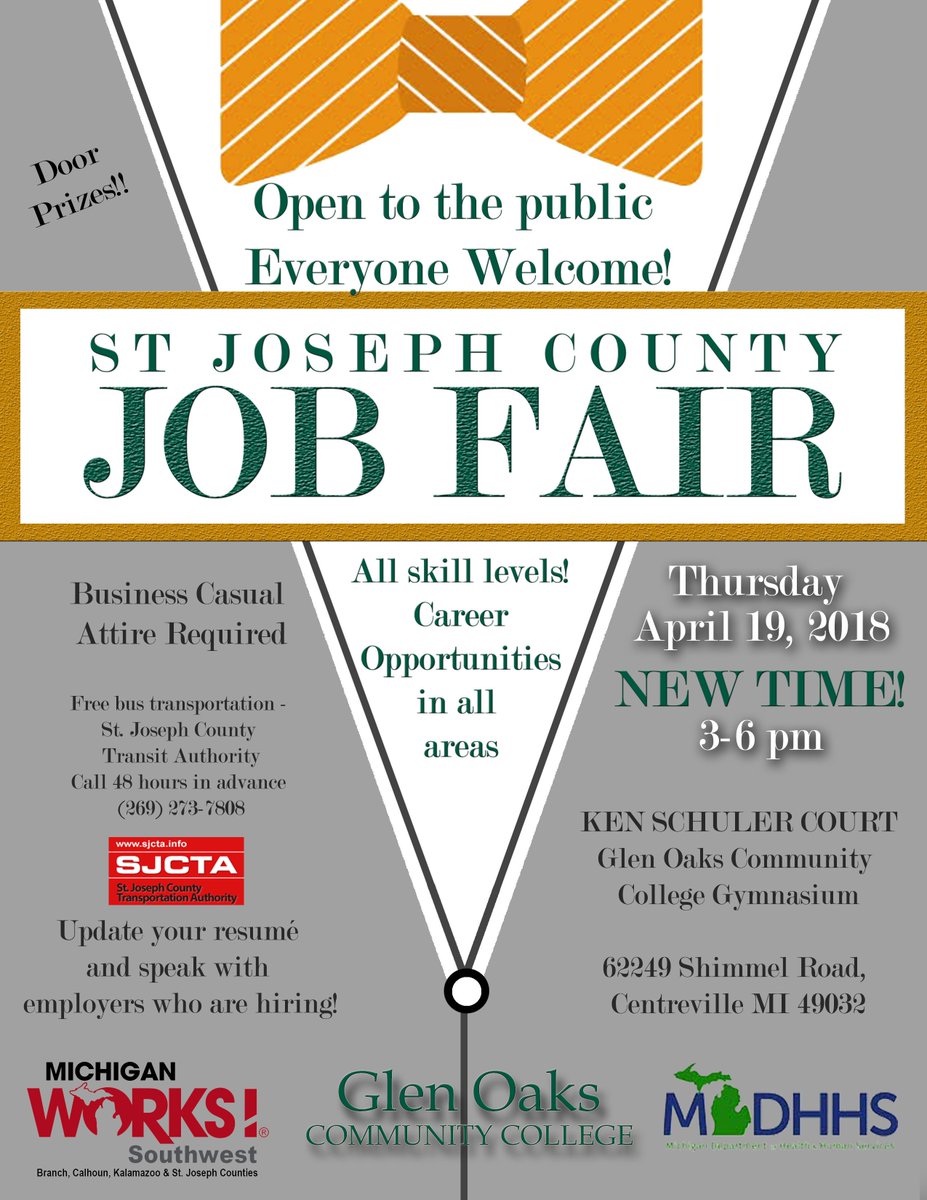 MiWorksSW's tweet photo. #StJoeCounty #JobFair https://t.co/tMWO1ULfQO