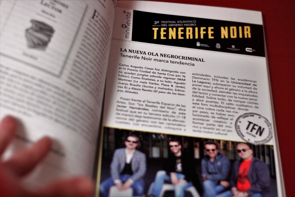 maica_rivera's tweet photo. ¡¡¡Aquí está nuestra primera #miniRevista!!!
Gracias, gracias, gracias de 💛 a tantos profesionales maravillosos y grandes amigos a nuestro lado, dando aliento para que el sueño de @literocio sea una realidad.
#revistaTexturas @TenerifeNoir https://t.co/2kgRNdO3ww