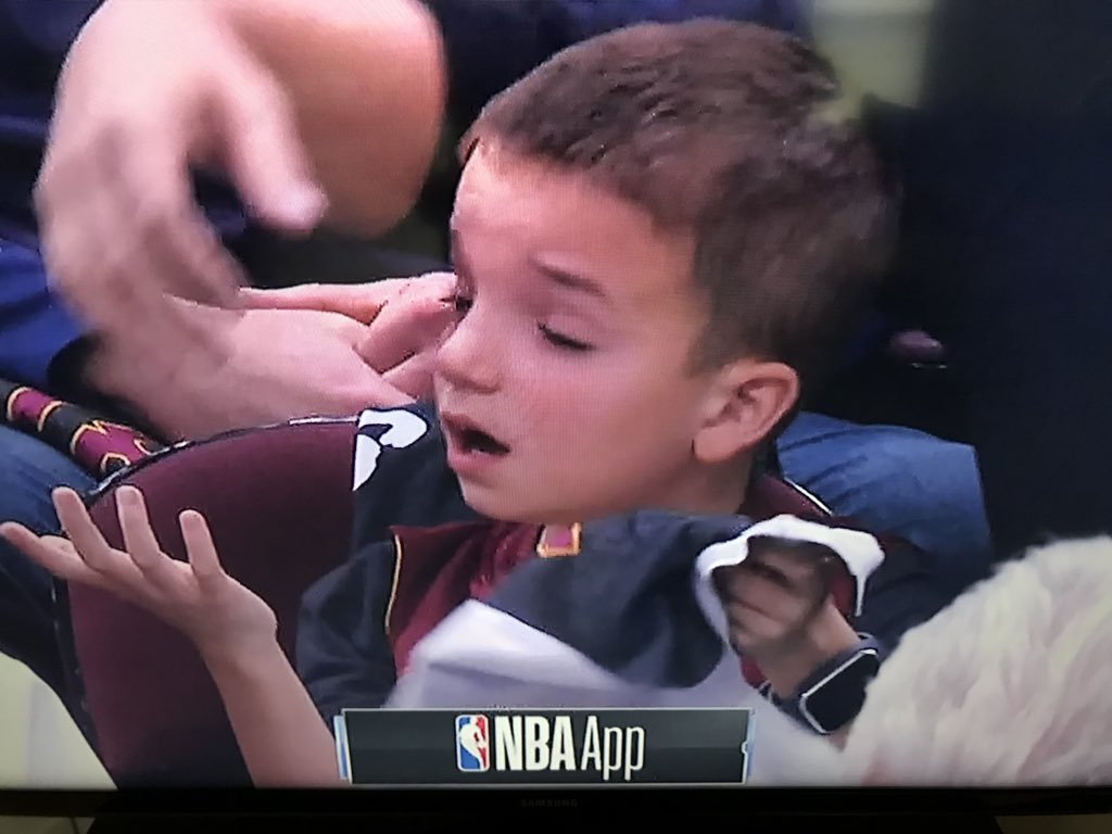 RichNye13's tweet photo. Sorry #ClevelandKid. #Pacers impressive #NBAPlayoffs game one win over #Cavaliers, 98-80. Defense terrific. LeBron’s 1st round playoff win streak ends at 21 games. https://t.co/3xgoI9YiIa