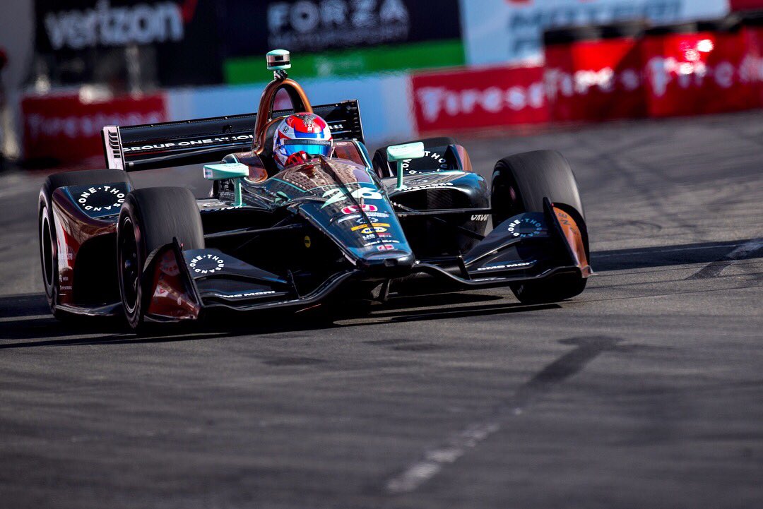 ZachVeach's tweet photo. What a day! P16 -> P4 getting my very first Top 5 in @IndyCar. Felt like a win to us, I can’t thank my entire crew enough for today. #ZV26 #GroupOneThousandOne https://t.co/4EVKUATxpq