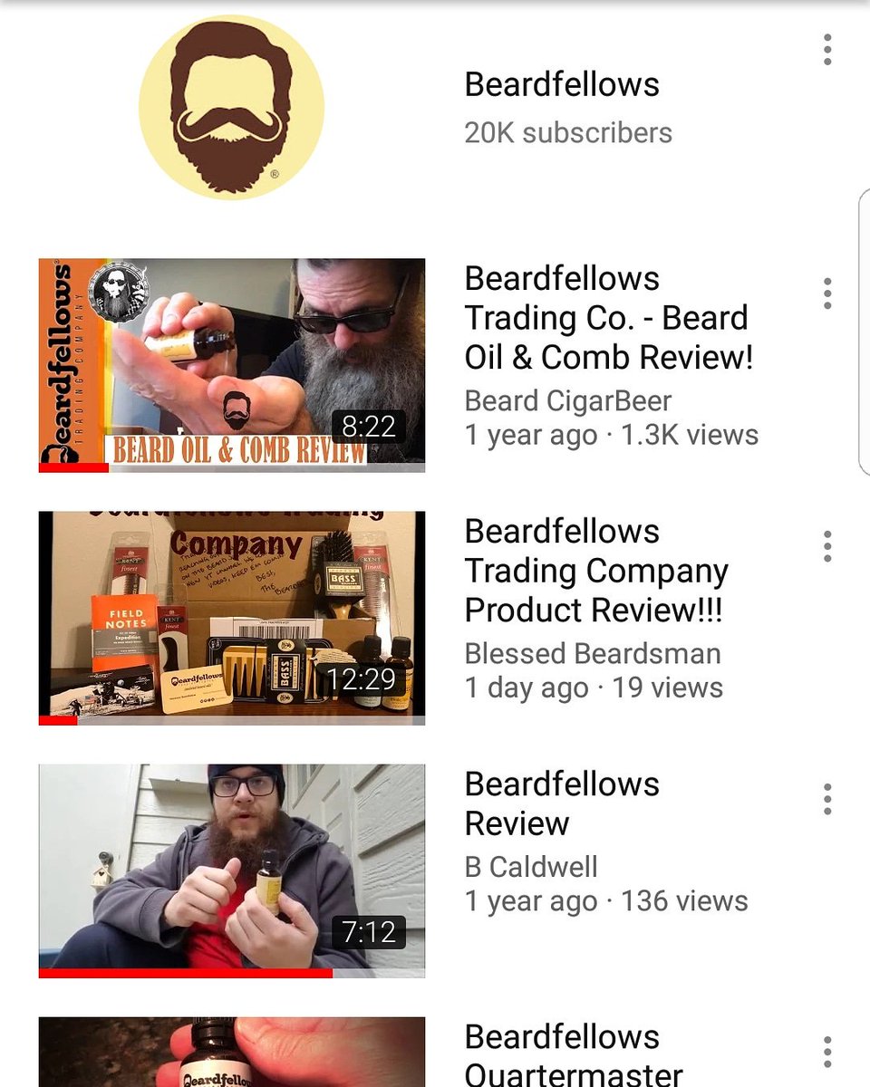 Product review playlist up on our YT channel! Check em out! #beardfellows #BFTC #beardcare #YouTube