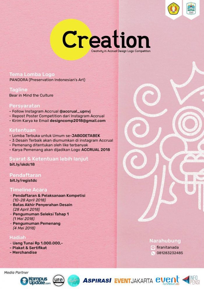Creation Design Competition 2018 – UPN “Veteran” Jakarta event.narema.id/acara/creation…