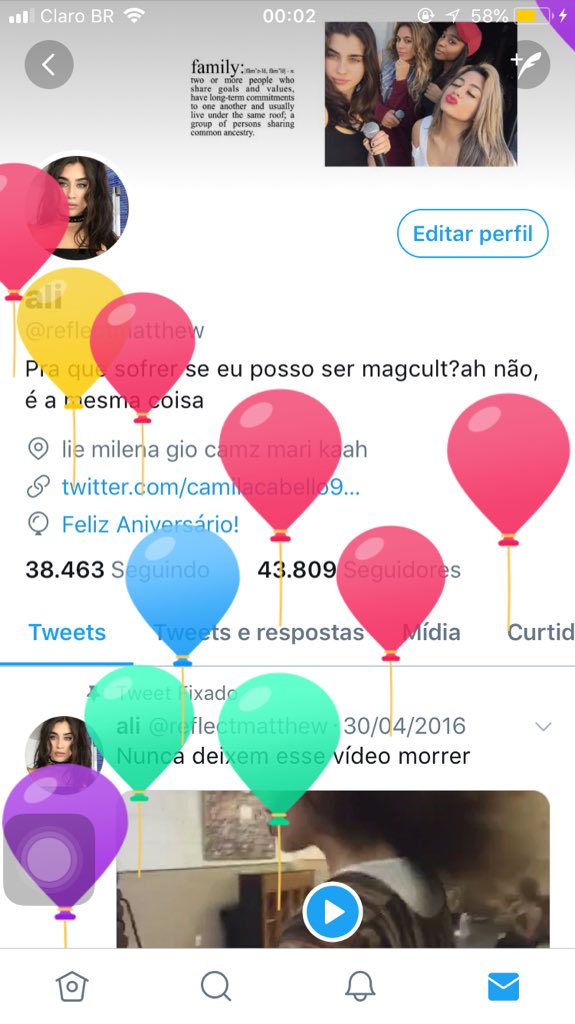 reflectmatthew's tweet photo. Parabéns pra mim 1.9👏🏻🎉🎉
Obrigada,meu Deus,por mais um ano de vida😍🙏 https://t.co/5CzIPlZ4Yu