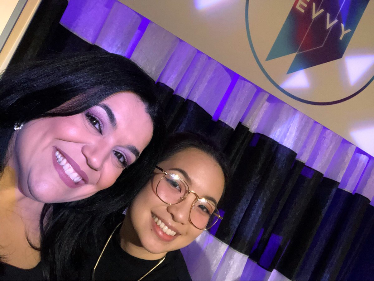 YadiresNS's tweet photo. Presenting two awards today at the 37th Annual EVVY Awards Gala at @EmersonCollege was great, but getting to see my student Tay and seeing how GREAT she’s doing was the main highlight for me! #evvyawards #ilovemystudents #collegeprofessor #emersoncollege https://t.co/0UptKYry0T
