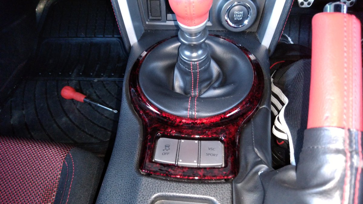 だでぃを Auf Twitter トヨタ86内装diy シフトパネル ドアカバーラップ塗装 Toyta86 86 Diy 塗装 ラップ 塗装