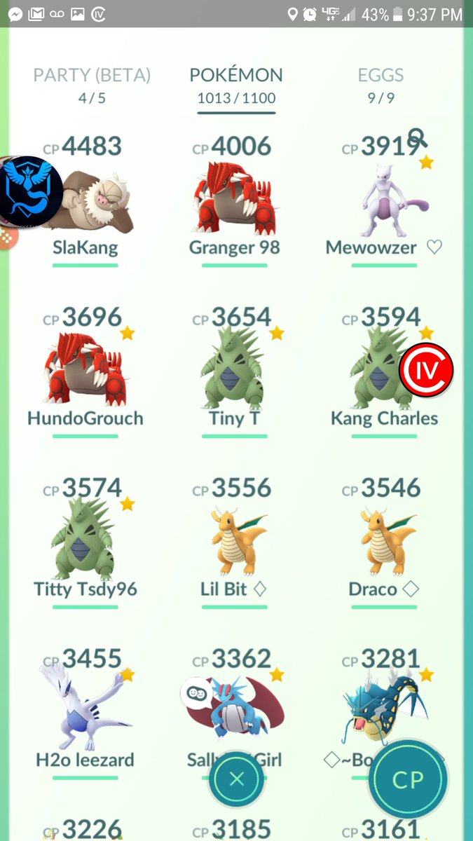 BethPurv's tweet photo. #pokemongo #lvl39trainer #top18 #pogoarmy https://t.co/bccpXTfWiP