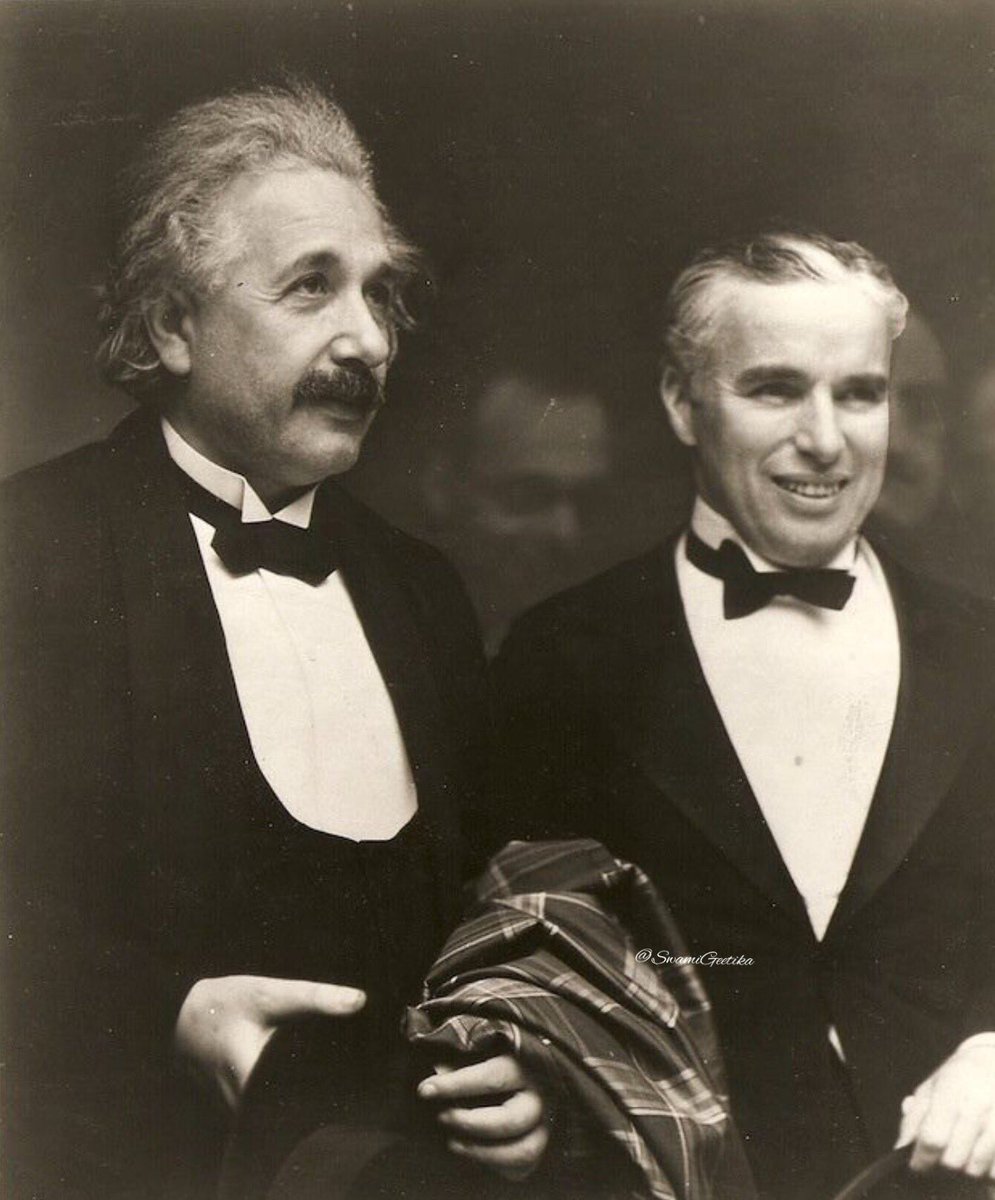 “You need Power, only when you want to do something harmful otherwise. Love is enough to get everything done.”
Charlie Chaplin with Albert Einstein, at the premiere of City lights in London.
#CharlieChaplin
#MondayMotivaton