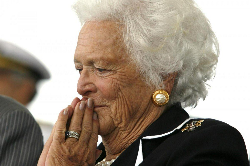 Reuters's tweet photo. Barbara Bush, wife of ex-President George H.W. Bush, in 'failing health' https://t.co/FVYQAjviIF https://t.co/OTebEqKl2o