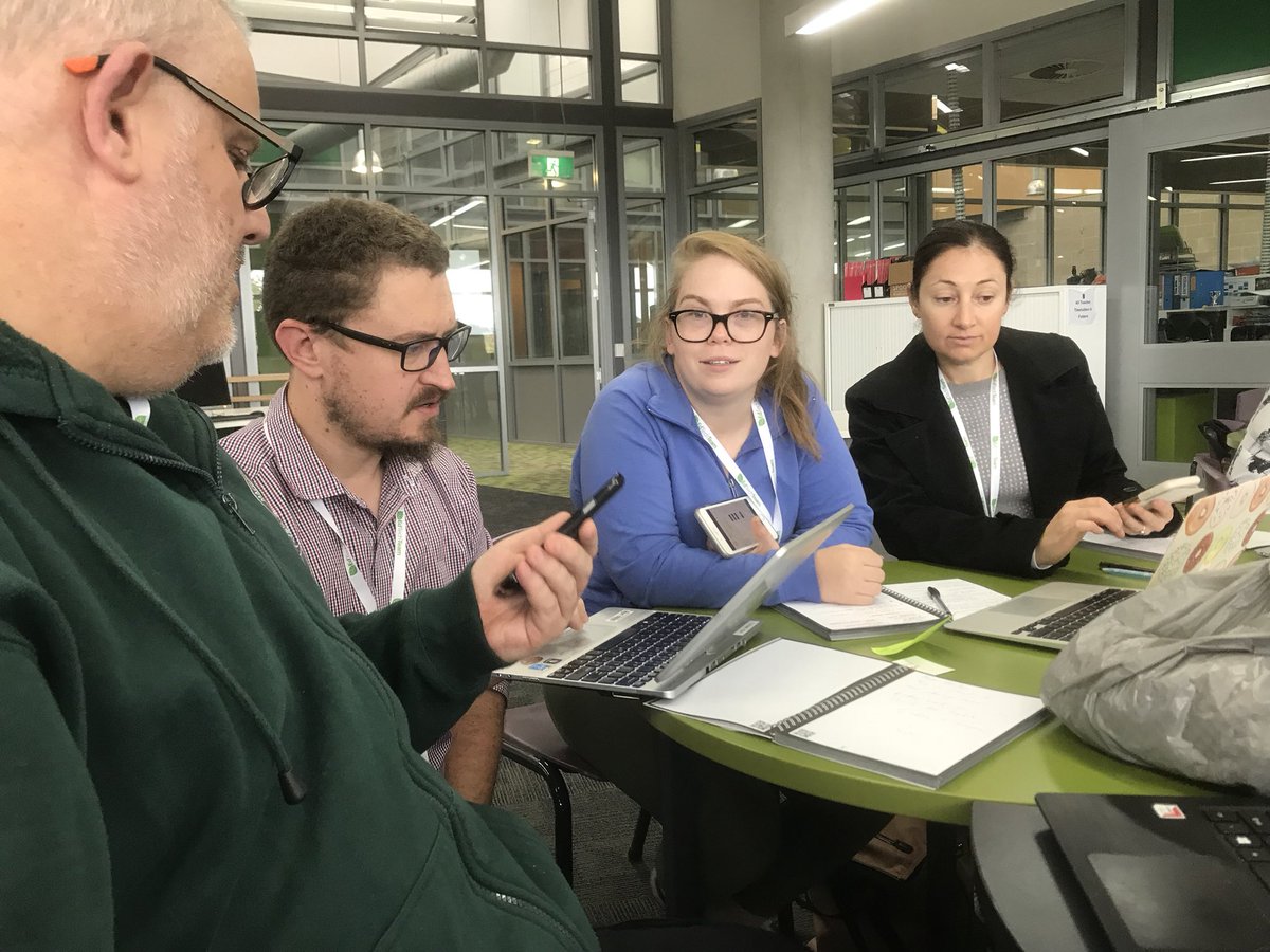 Jo_MPearce's tweet image. #Macgregor teachers engaging with #rocketbook at #edtechevent #canberra2018