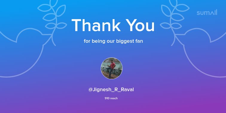 LoneRiya's tweet photo. Our biggest fans this week: @Jignesh_R_Raval. Thank you! via https://t.co/kAIR4eHwcQ https://t.co/vBRmkV25G5
