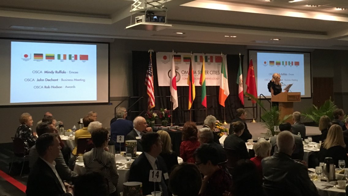 .<a href="/MindyRuffalo/">Mindy L. Ruffalo</a> opens the  <a href="/OmahaCities/">Omaha Sister Cities</a> annual meeting and gala <a href="/UNOmaha/">University of Nebraska at Omaha</a>