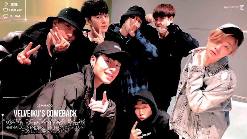 iKONDONES's tweet photo. — hey, iKONIC, get ready for @VXLKU's comeback!

estaremos haciendo una aparición especial para celebrar el comebackde nuestras hermanitas. ¡asegúrense de asistir a #VELVEIKUCB! https://t.co/g3zMTNRjYC