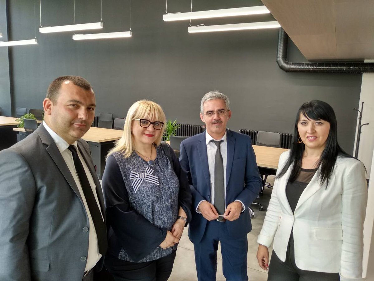 sirioss's tweet photo. During #INNOFEIT event we had the chance to meet the Minister of Education of the Former Yugoslav Republic of Macedonia, Dr. Renata Desskoska and to discuss about synergies which must be developed among VET organizations, Universities and real market. https://t.co/nz033hxrIm