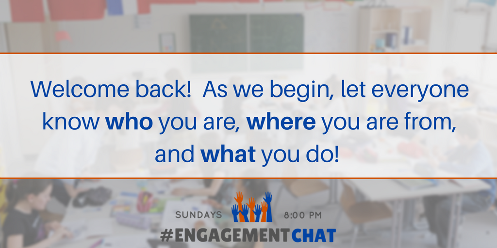 EngagementChat's tweet photo. Welcome back to #EngagementChat! Tell us about yourself and tag a friend!  We have four questions tonight! https://t.co/19BkMqFuJ4