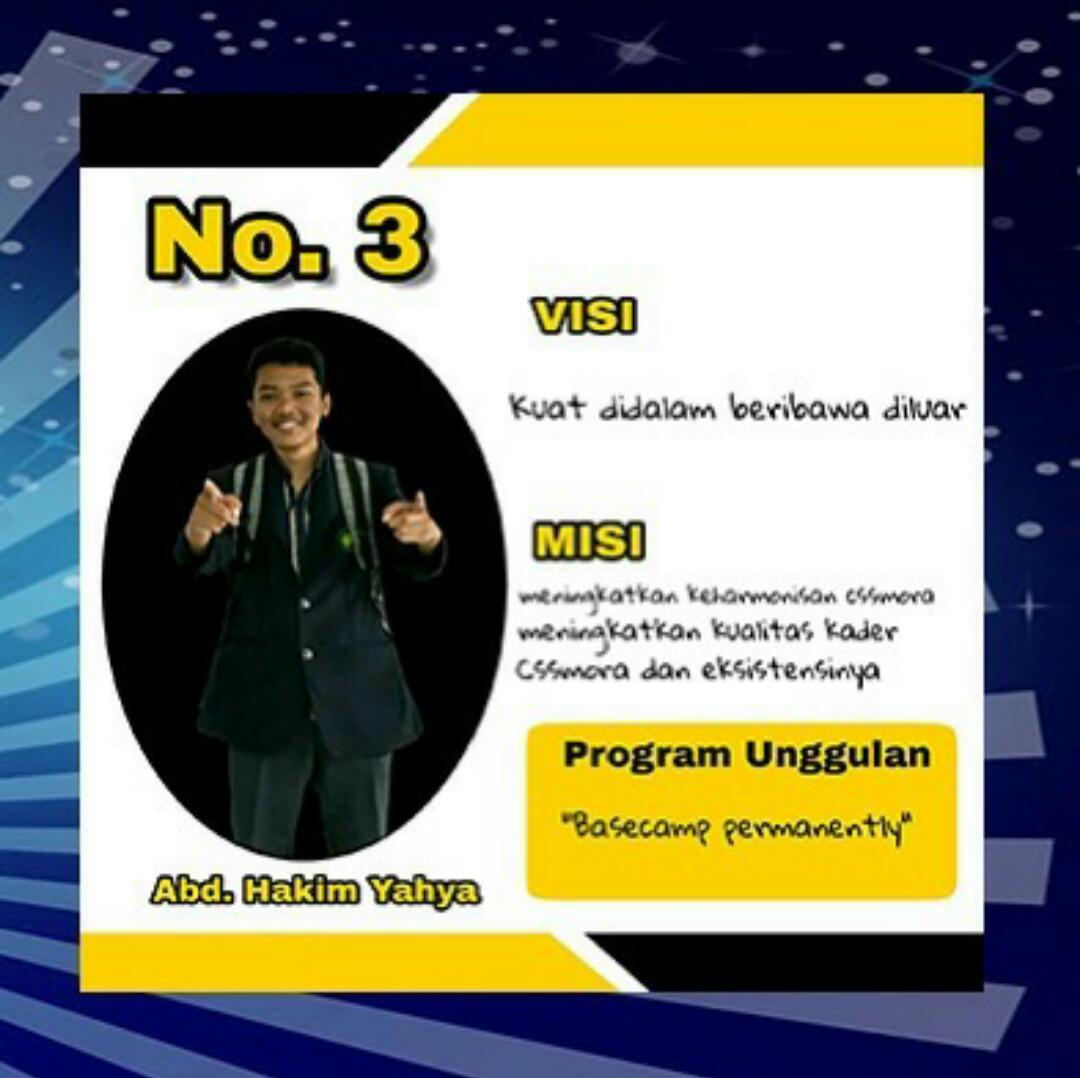 CSSMoRAMaliki's tweet photo. Calon ketua nomor 3 https://t.co/k2y8WIETjK