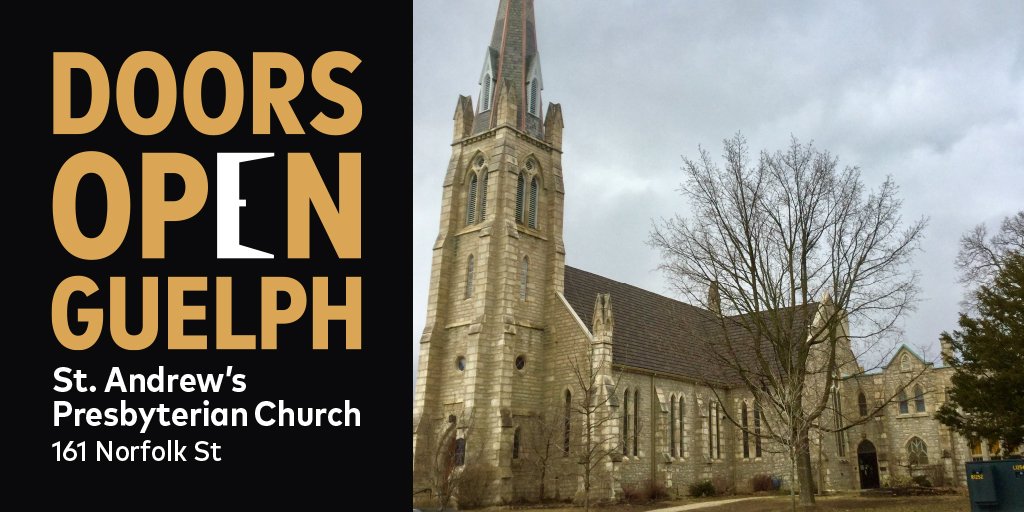 guelpharts's tweet photo. This 1856 Gothic Revival church features open timberwork ceilings and fine stained glass windows. Tour it on April 21 and see the plaque to John McCrae, who attended here in his youth.
#Guelph #DOG18 https://t.co/3zBySjw5WW