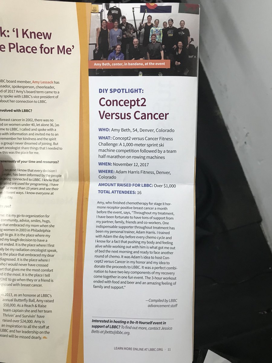 AHARRISFITNESS's tweet photo. Concept2 - v - Cancer #rowchallenge - $1000 donated to Living Beyond Breast Cancer - great cause, great event, great people. #adamharrisfitness @ChasingAmy01 @concept2 @Concept2MXMMA https://t.co/m5obQMWqbS