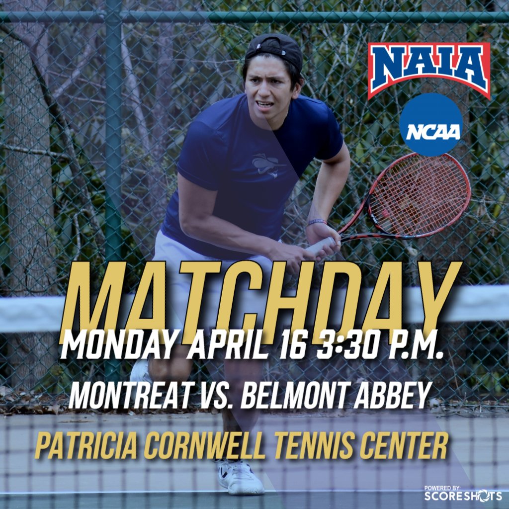 Monday promises to be busy, so here's the early word on the #MontreatCavs men's tennis team's big match against <a href="/abbeyathletics/">Abbey Athletics #RaisetheRed</a> at 3:30 p.m. at the Patricia Cornwell Tennis Center. #GoCavs !! @aacsports <a href="/ITA_Tennis/">ITA</a>