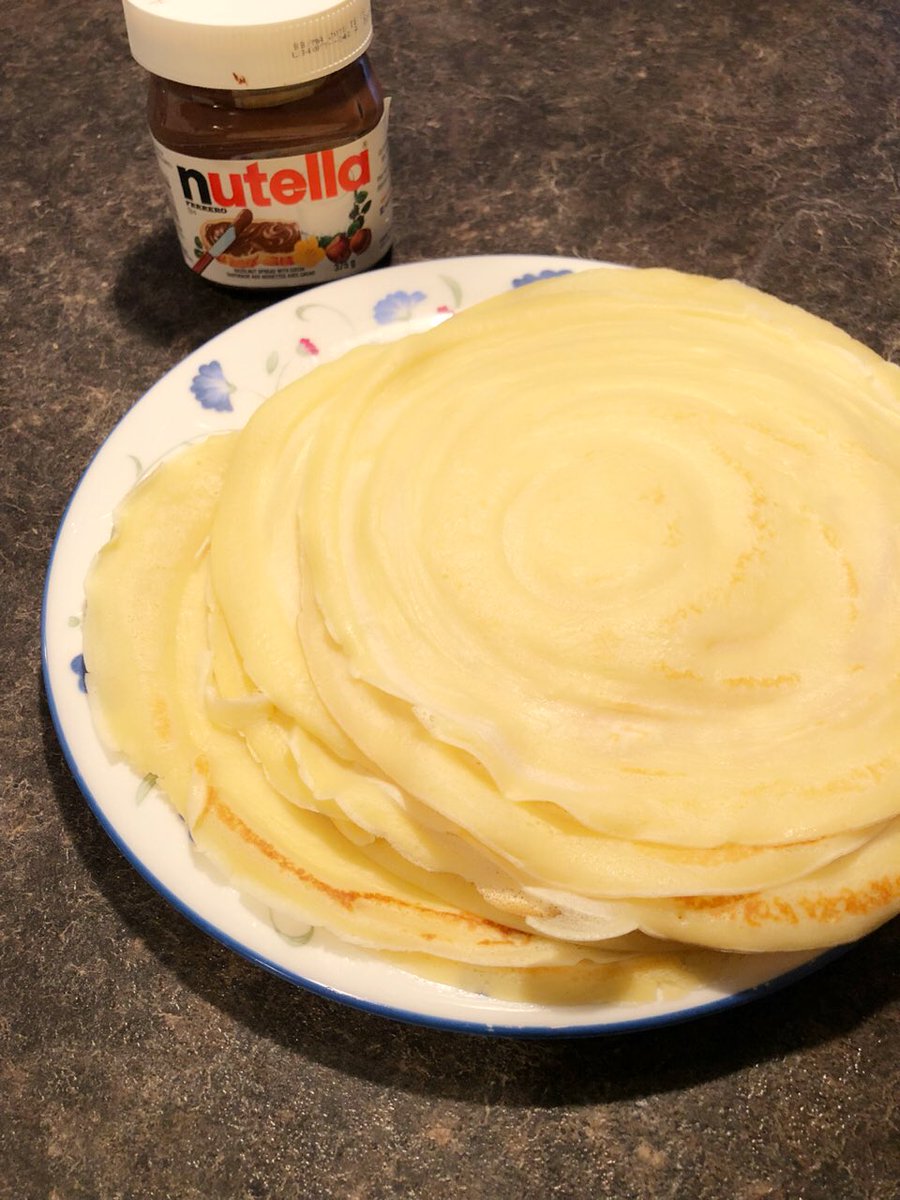 Kasheela's tweet photo. Home made French crêpes on a cold winter nite #French https://t.co/7iC4kqZnue