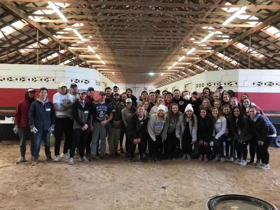 Thank you to the members of Delta Upsilon and the women of @OUDeltaGamma for all of the help this weekend volunteering at <a href="/PeppersRanch/">Peppers Ranch</a> in Guthrie OK. Also a very big thank you to The Big Event here at OU for allowing us to make an impact in the local community! <a href="/OUBIGEVENT/">The Big Event at OU</a>