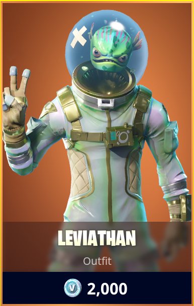 Leviathan Skin Giveaway!

1. Follow <a href="/UAFortnite/">Ultra Arena Fortnite</a> 
2. RT &amp; Like
3. Tag a friend

Winner announced tomorrow at 7pm EST!