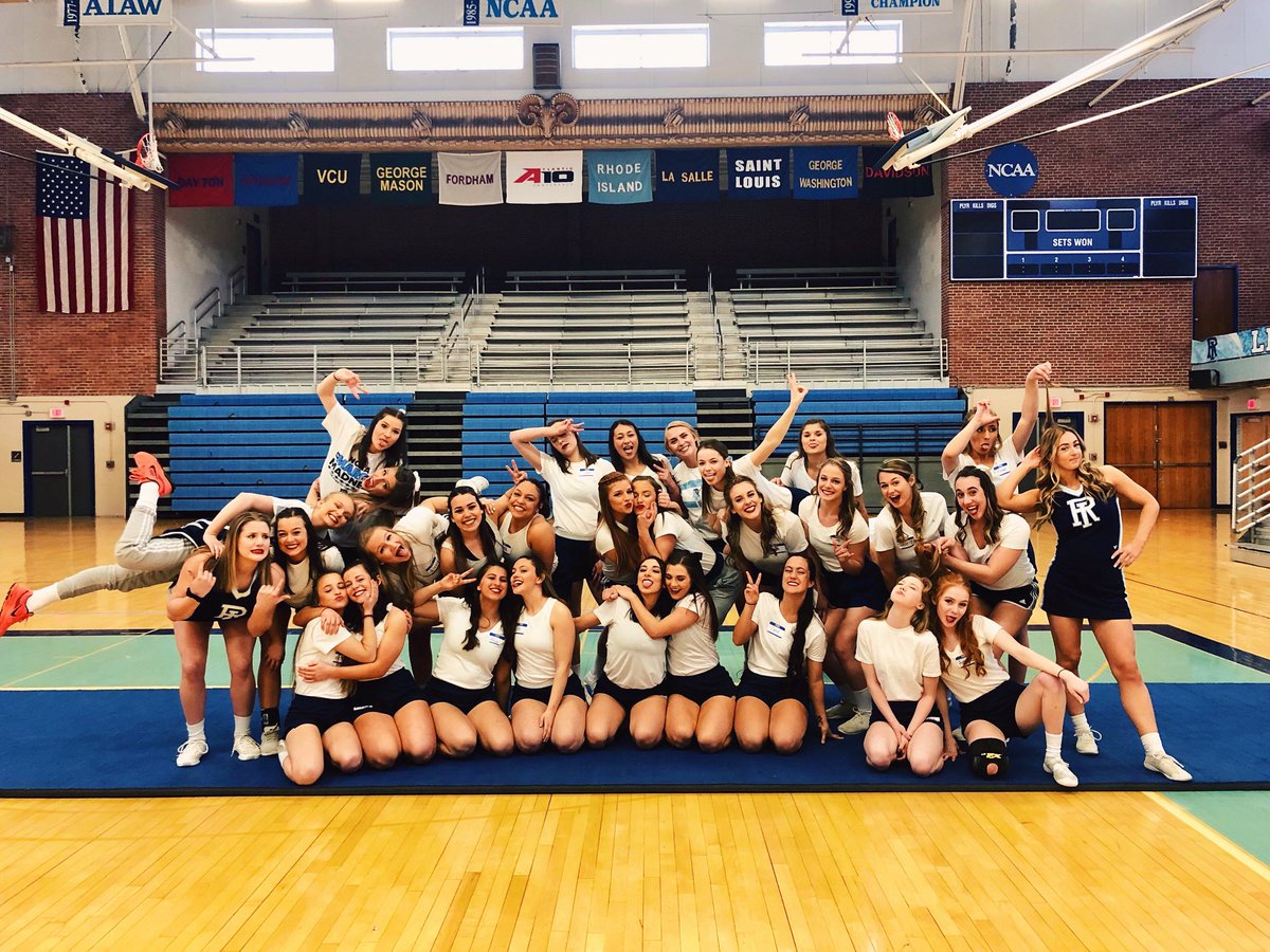Your 2018-2019 University of Rhode Island cheerleaders! Go Rhody! 💙