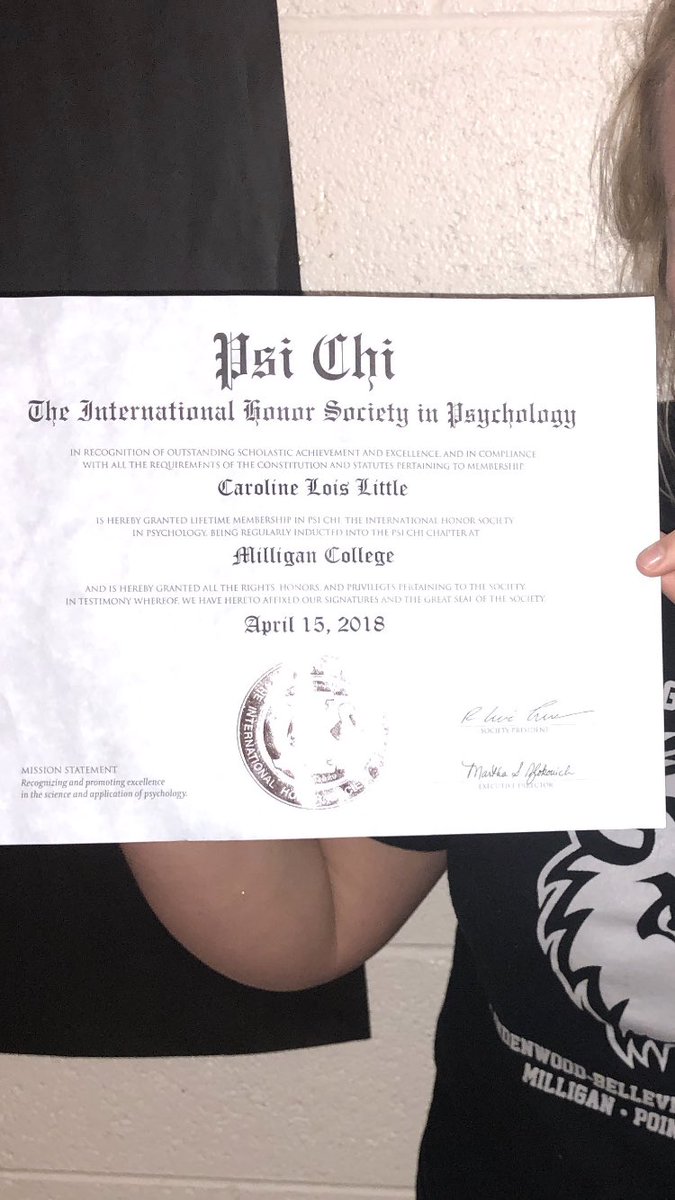 Congratulations to Caroline  &amp; Julie for being inducted into their perspective major’s National Honors Society #BuffStrong #BuffNation #Education #psychology