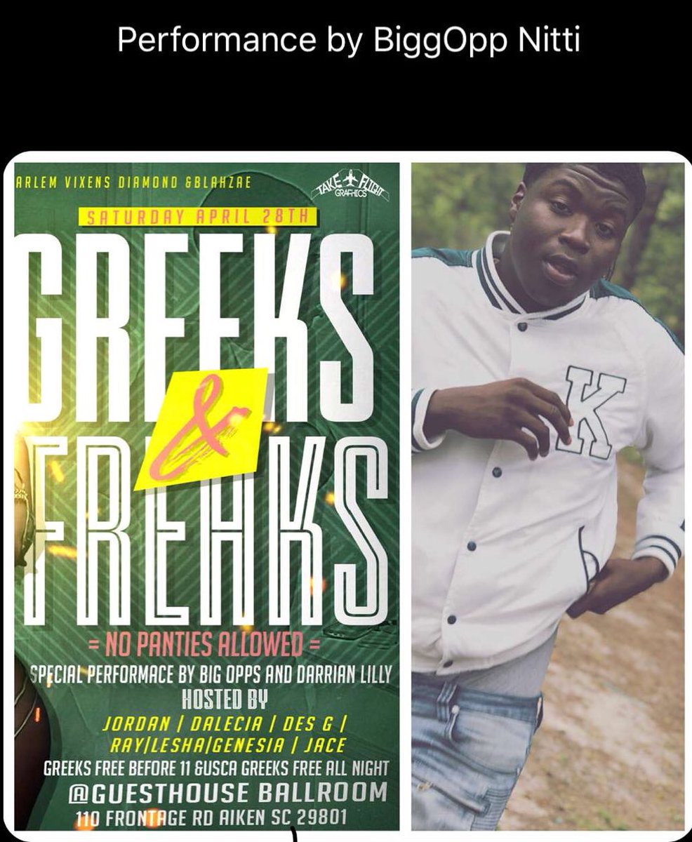 BgmPromo_'s tweet photo. BIG OPPS Performing Live April 28Th @BigOppChop @OGGapBoy 👳🏿‍♂️👳🏾‍♂️ https://t.co/jsb6pFdodZ