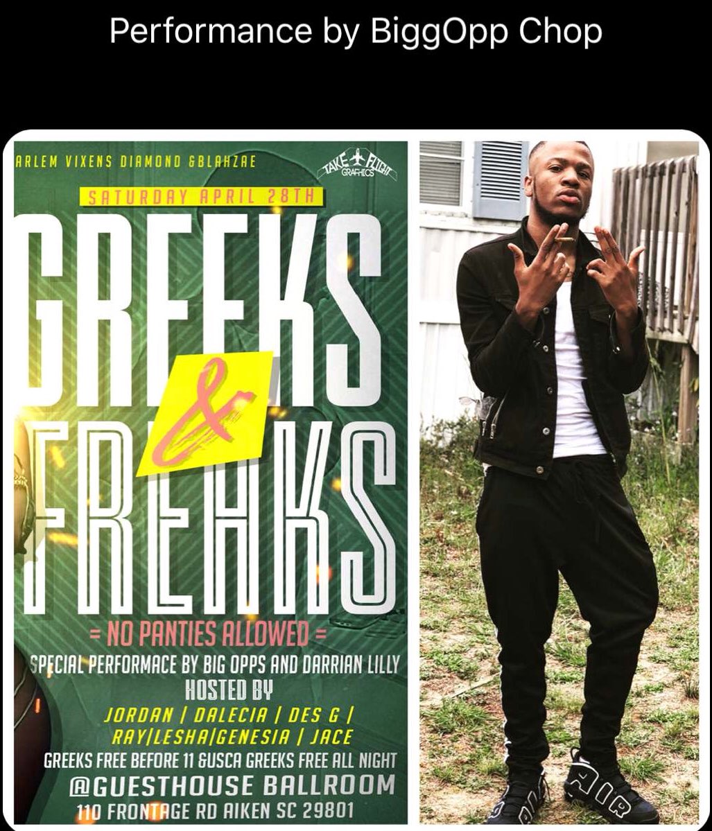BgmPromo_'s tweet photo. BIG OPPS Performing Live April 28Th @BigOppChop @OGGapBoy 👳🏿‍♂️👳🏾‍♂️ https://t.co/jsb6pFdodZ