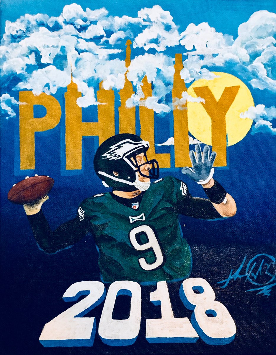 DreamDDesigns's tweet photo. A very colorful and powerful piece. Clouds are amazing and hyper realistic, encompassing the iconic buildings of the City of Brotherly Love. #art #painting #modernart #fineart #thdzynz #artauction #thorneholderart #philly #philadelphiaart #eagles #superbowl52 #Philadelphiaeagles https://t.co/BNokIiLFUh