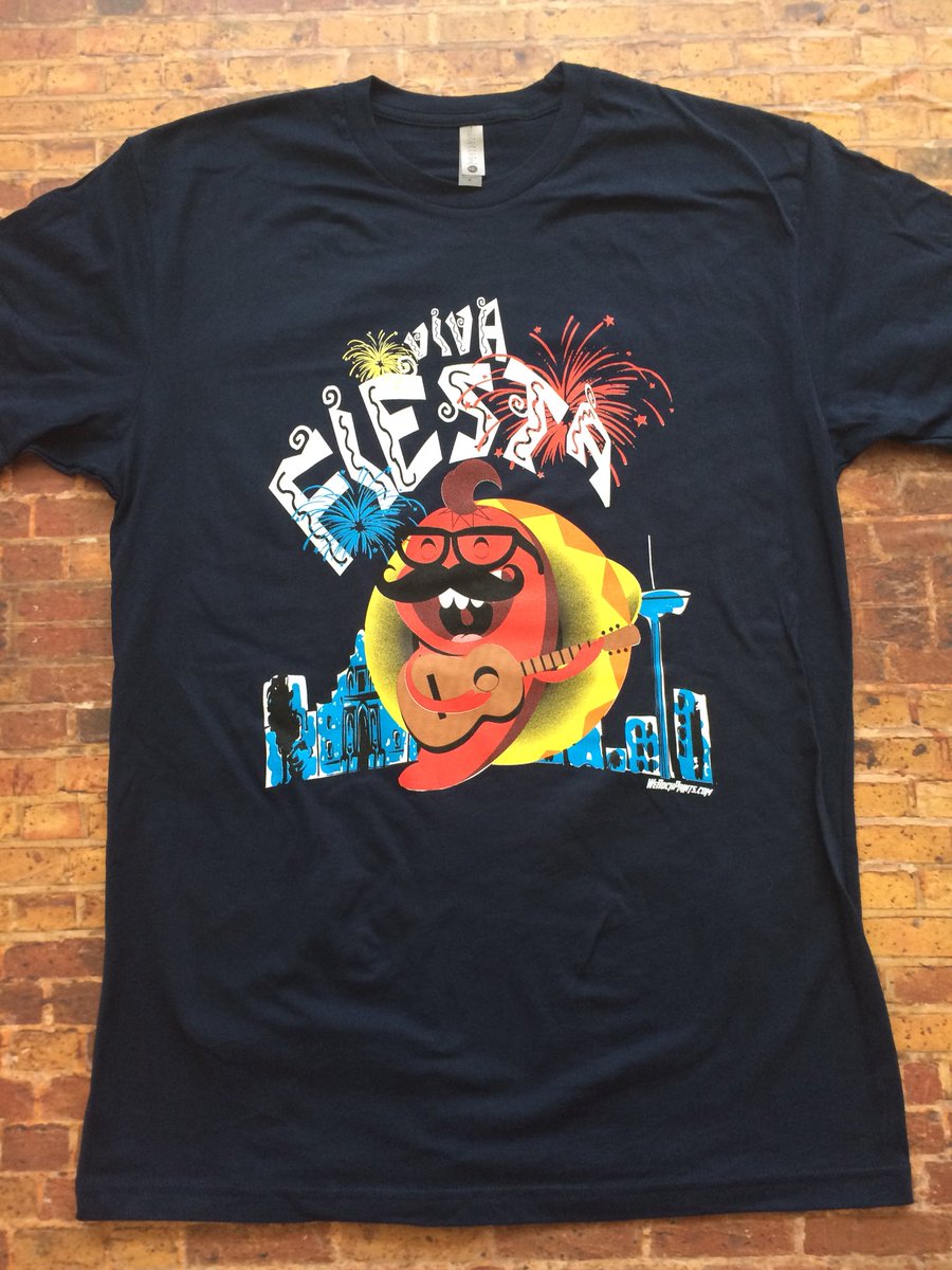 thecorebranding's tweet photo. Fiesta kicks off Thursday!!We still have some Viva Fiesta tees left so swing by our shop on San Pedro this week. Only $15 &amp; portion of sales benefit @safoodbank #tshirt #vivafiesta #sanantonio #satx #fiestasa #fiestasanantonio #battleofflowers #oysterbake #niosa #purosanantonio https://t.co/8OZuklyX1n