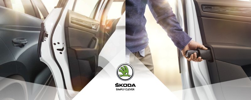 SkodaColombia's tweet photo. Un buen compañero de viaje es aquel que lleva todo lo que necesitas. #SimplyClever es tener un protector para las puertas que aparece y desaparece por arte de magia. https://t.co/AieHV3mRql