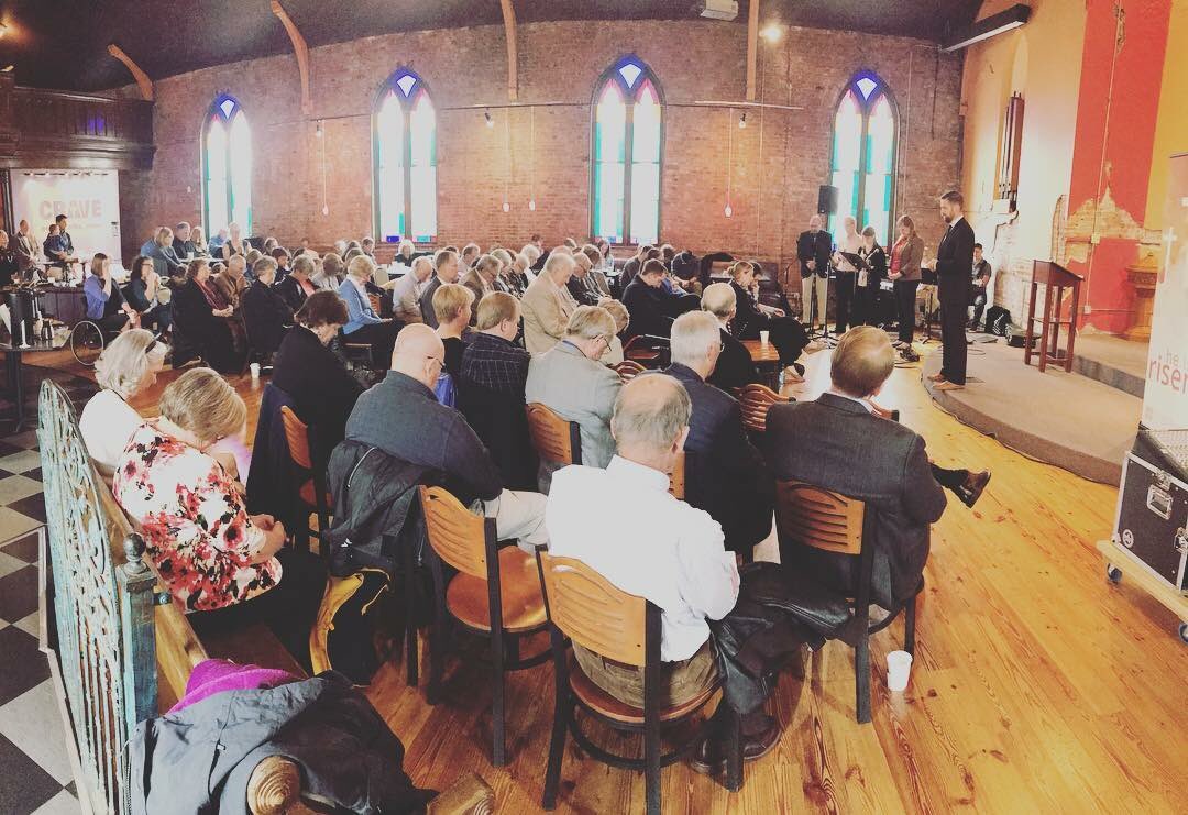 A celebration &amp; dedication of a space for people to gather around God’s Word and gifts (&amp; great coffee). We are grateful to the countless saints who have served and currently serve in this ministry. More people LOVED more people SENT. #lovedsent #reliant #cmstl #cravecoffeehouse