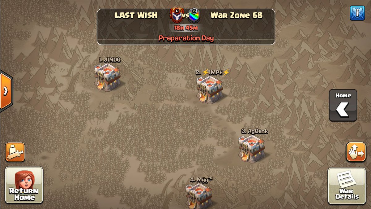 nomancoc's tweet photo. Random war

@Last__Wish__16 vs @WarZone68_coc 

BD: 4-11-15 vs 4-13-13 😫

GL: War Zone 68

@BWA_FPC https://t.co/tSrvavAq7O