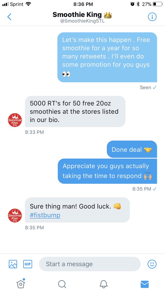 BrandonRiegerix's tweet photo. @SmoothieKingSTL sooo this happen 😧 help a dude out ! https://t.co/zxqPyfKuKY