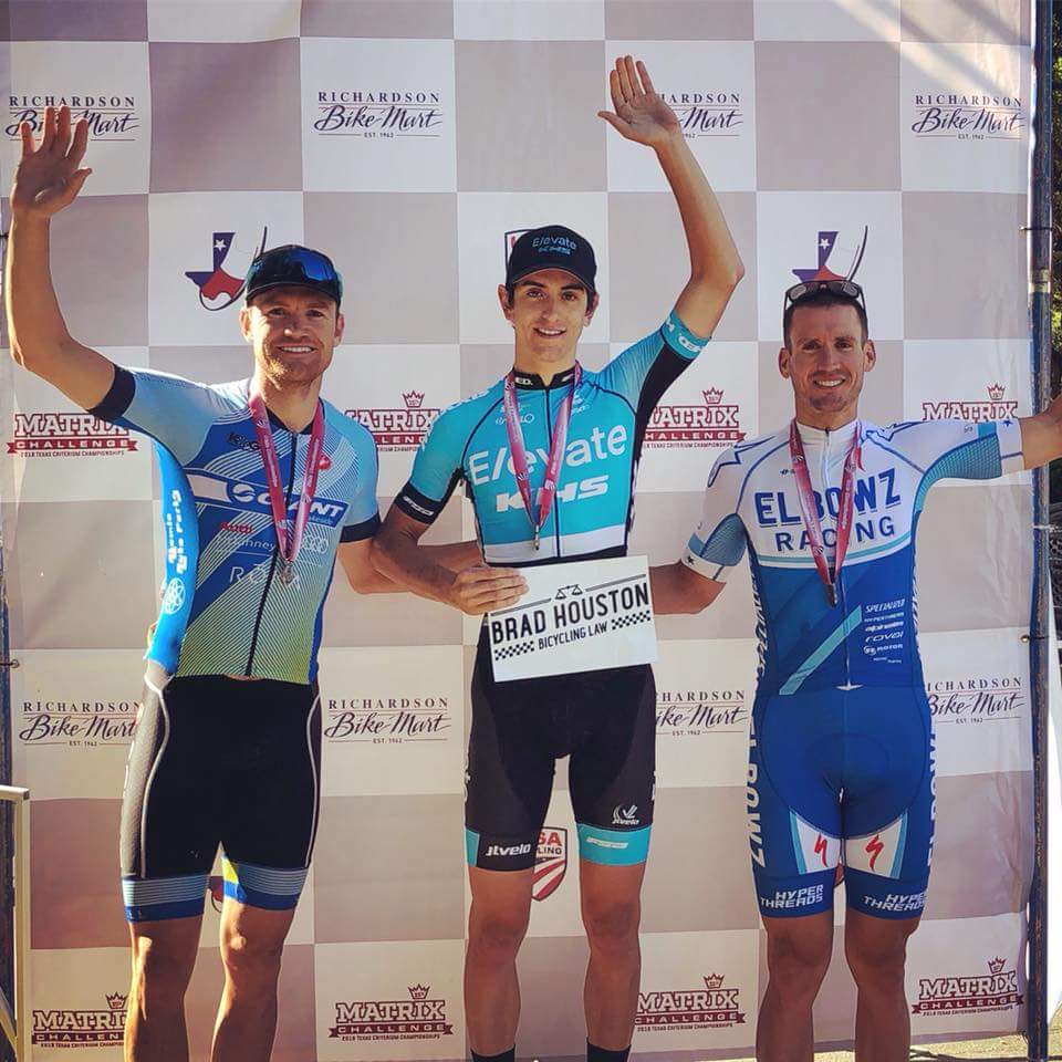 elbowzracing's tweet image. 3rd place for @JustinDStanley at the P/1 Texas State Criterium Championship today in Dallas, TX! Nick Torraca (@ElevateKHSPro) took the win with Grayson Keppler (Giant Lakeside) in 2nd.
#iamspecialized 
#hyperthreads 
#rotorbike 
#rothetraining