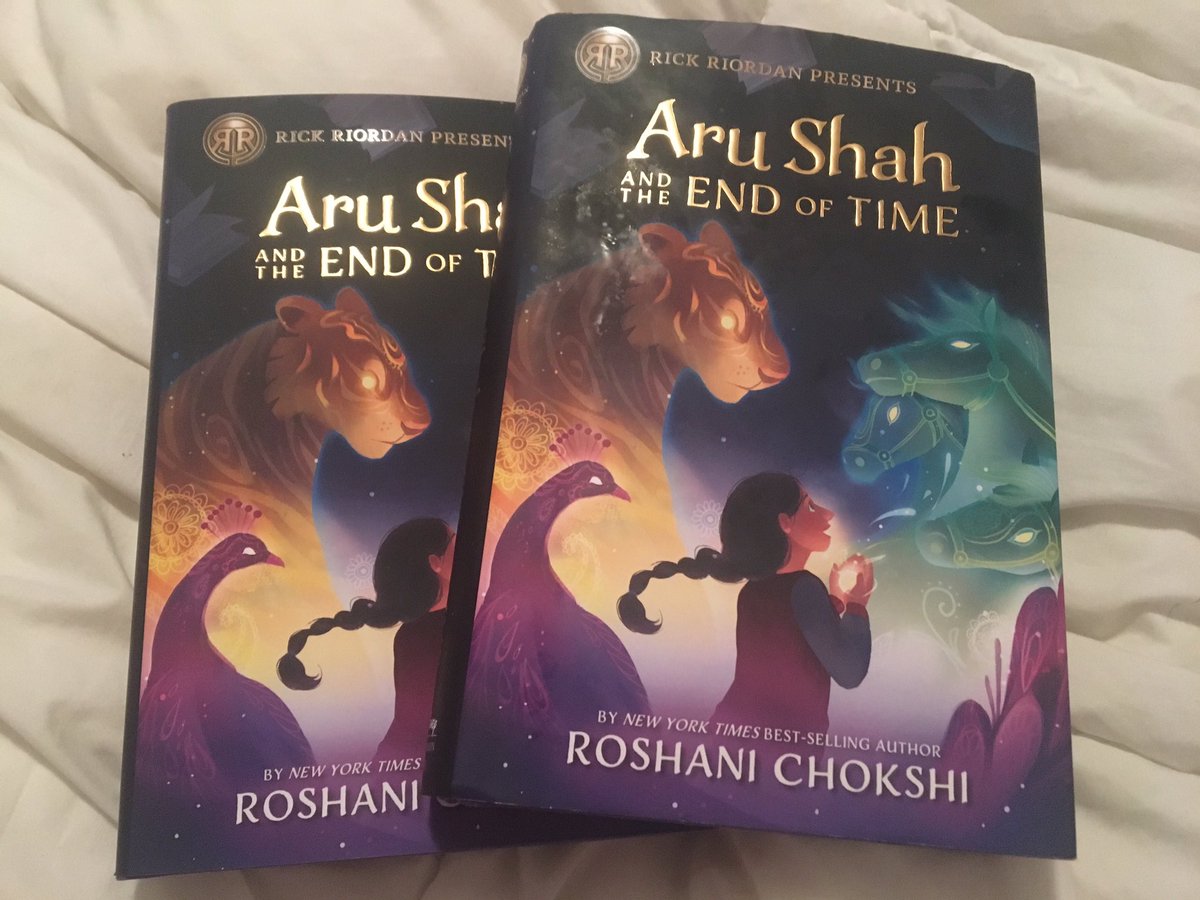 ProTomeish's tweet photo. @Roshani_Chokshi I just finished reading Aru Shah! Officially a fan! Cannot wait for the sequel next year, thank you for giving me my first real taste of Hindu Mythology x (BTW i had to get two copies because my 2 year old scribbled in my first one, no regrets hehe) https://t.co/QAMasnD9xy