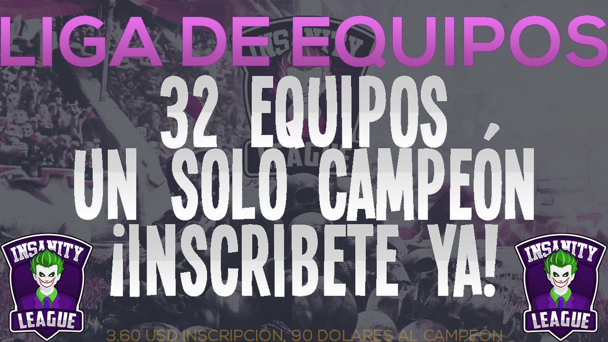 InsanityLeague_'s tweet photo. INSCRIPCIONES ABIERTAS - Clash Royale League
¡Segunda edición! - Liga de paga
Inscripción: 3.60USD (sólo PayPal)
Premio: 90USD (sólo al campeón)

Playoff c/fase de grupos, +info al MD
Perfecta organización y árbitraje responsable.

RT para difundir se agradece.
¡Te esperamos!⚜️ https://t.co/crV4qvkay1