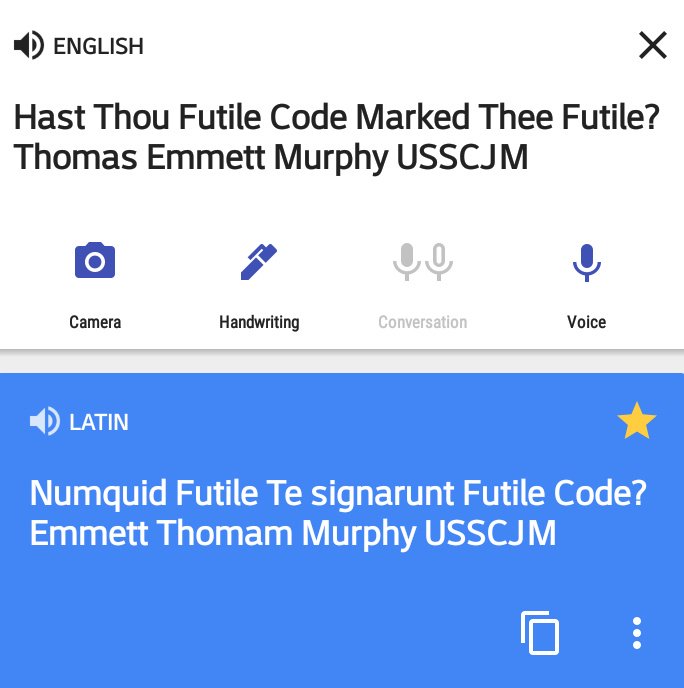 Thomas Emmett Murphy USSCJM