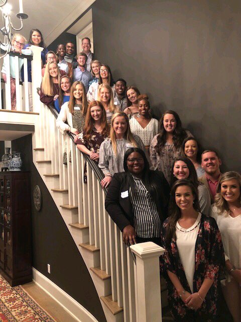 uwgbluecoats's tweet photo. The Blue Coats had such an amazing night eating dinner with the Marrero’s! We enjoyed getting to know President Marrero and his family more! The food was great, the conversation was ongoing, and the laughs didn’t stop! Thank you for this amazing night! #GoWest #WeLookGreat https://t.co/bvYoMHHrci