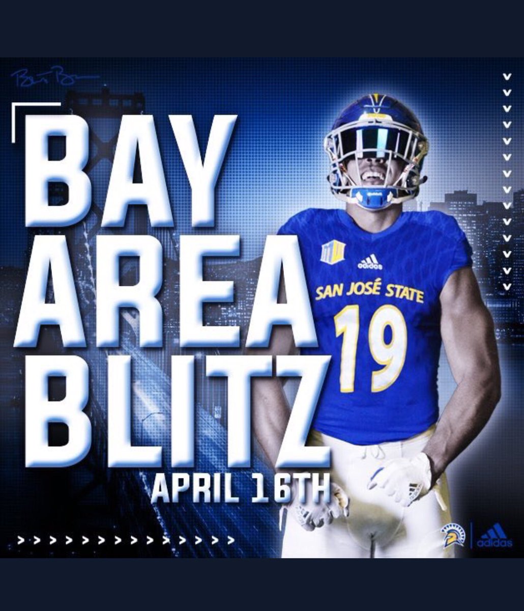 RealCoachCarter's tweet photo. “YAY AREAAAA!” Like That, Tell the People SpartanNation is Back! From the (707) to the (510) the (925) the (415) &amp; the (408) it’s a @SJSUSpartanFB TAKE OVER! Let’sGo #BayAreaBlitz is coming  8am Sharp 10 Coaches #BLUELINE 💨 through the Bay #ShieldTheBay Monday #SpartanUp👌🏿 https://t.co/bp5jQQM5ku