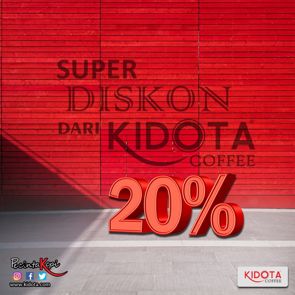 Kidota_Coffee's tweet photo. SUPER DISKON 20% dari KIDOTA Coffee untuk kamu para pecinta kopi , jangan sampai ketinggalan ya guys ^^ , klik : https://t.co/ua4nqOhpPH  #diskon #potongan #20% #diskongede #sale #supersale

https://t.co/JvYJEYxLS2 
https://t.co/qttfudC5M6 
https://t.co/ua4nqOhpPH https://t.co/awIhlfa4mi