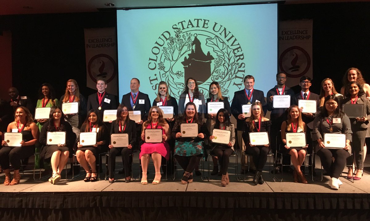 SCSUHuskies_Soc's tweet photo. Congratulations to all the Excellence in Leadership award winners, especially our very own @maria_witte ! 

#unleashleadership https://t.co/dOJZaM2SL3