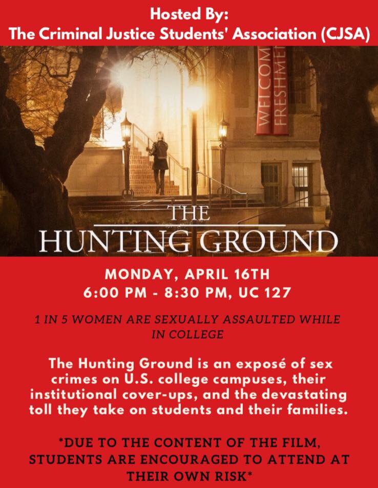 Come to this amazing Criminal Justice Student Association event tomorrow! There will be some great information on very relevant topics.